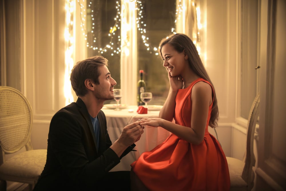 man-proposing-to-woman-at-restaurant