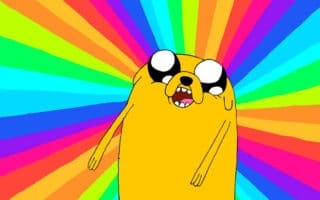 Jake the dog from Adventure Time