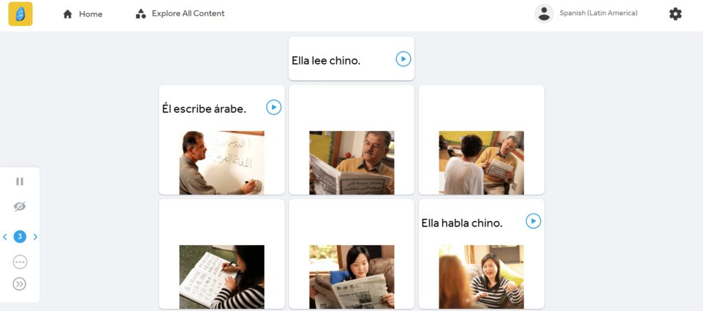 Activity in Rosetta Stone