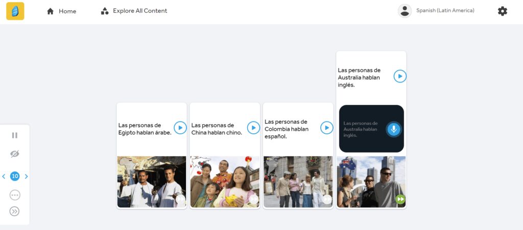 Activity in Rosetta Stone