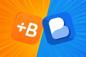 an image of babbel logo vs busuu logo