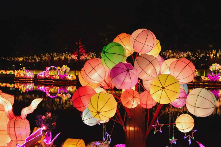 colorful chinese balloons