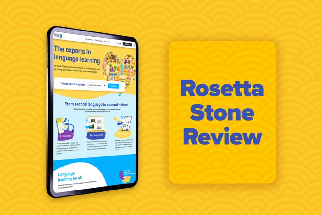 review for rosetta stone app