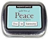 Magnetic Poetry - Little Box of Peace Kit - Words for Refrigerator - Write Poems and Letters on The Fridge - Made in The USA