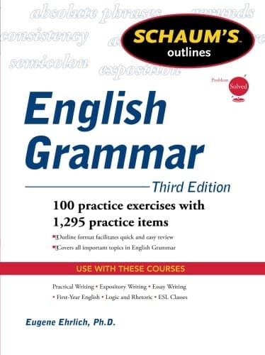 Schaum's Outline of English Grammar, Third Edition (Schaum's Outlines)