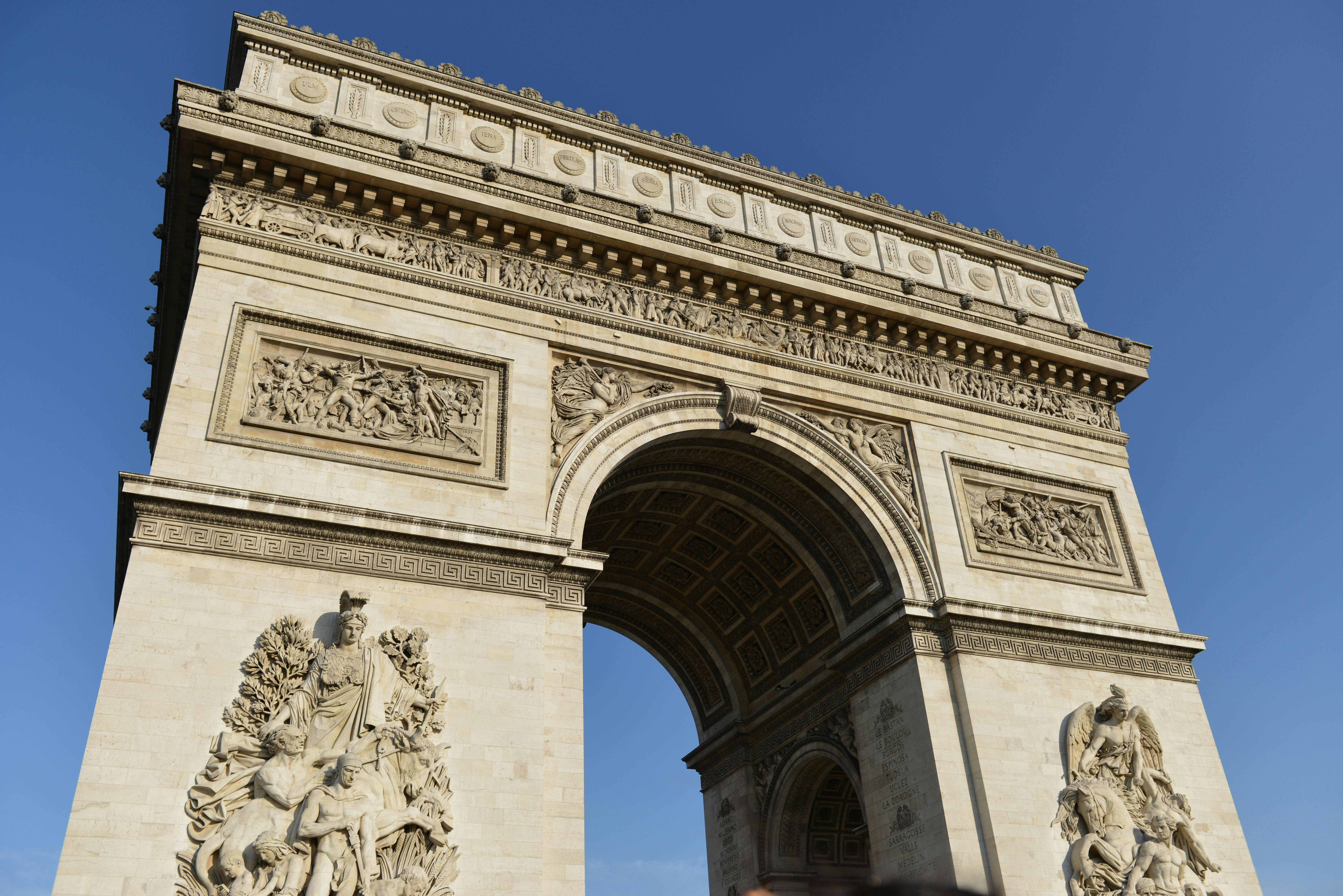 The Arc de Triomphe in Paris