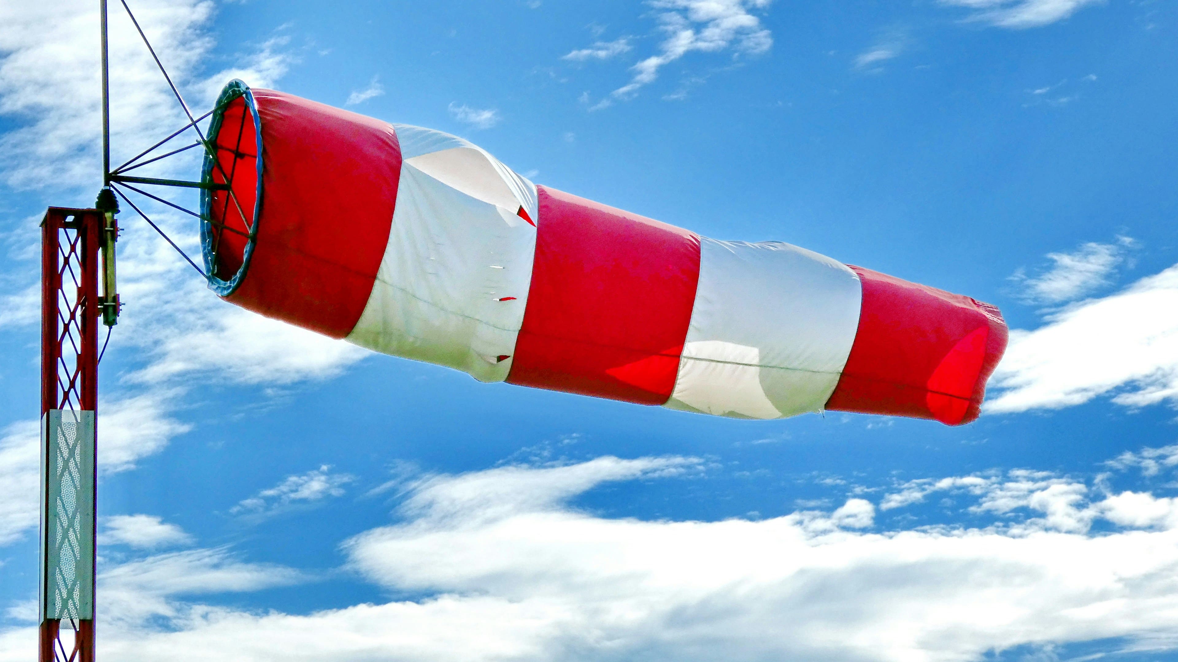 wind-sock-against-blue-sky