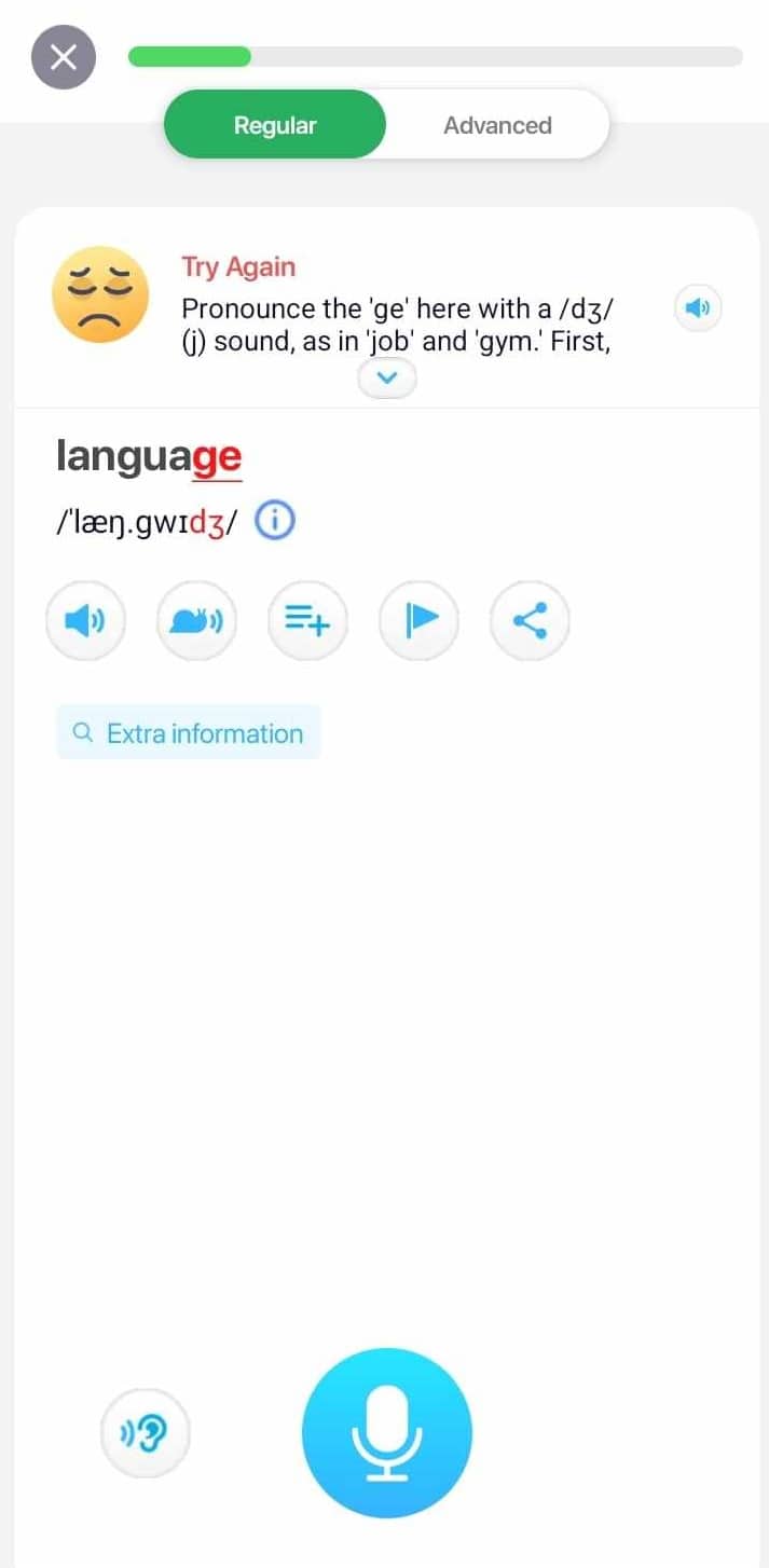 elsa speak pronunciation exercise