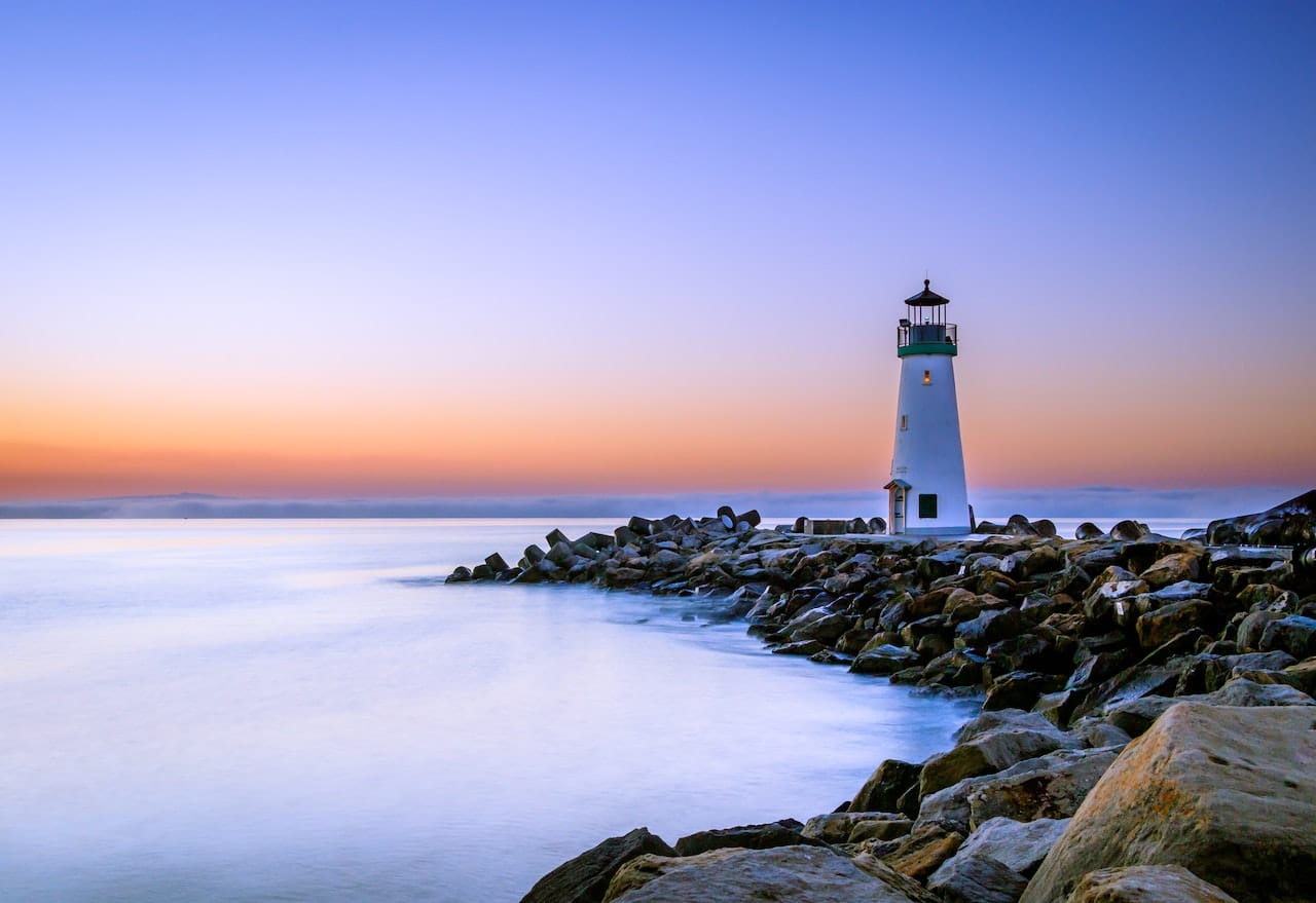 lighthouse by the beach