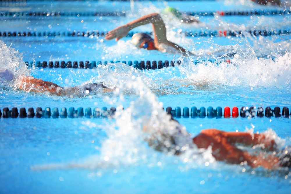 contestants in a swimming competition in germany