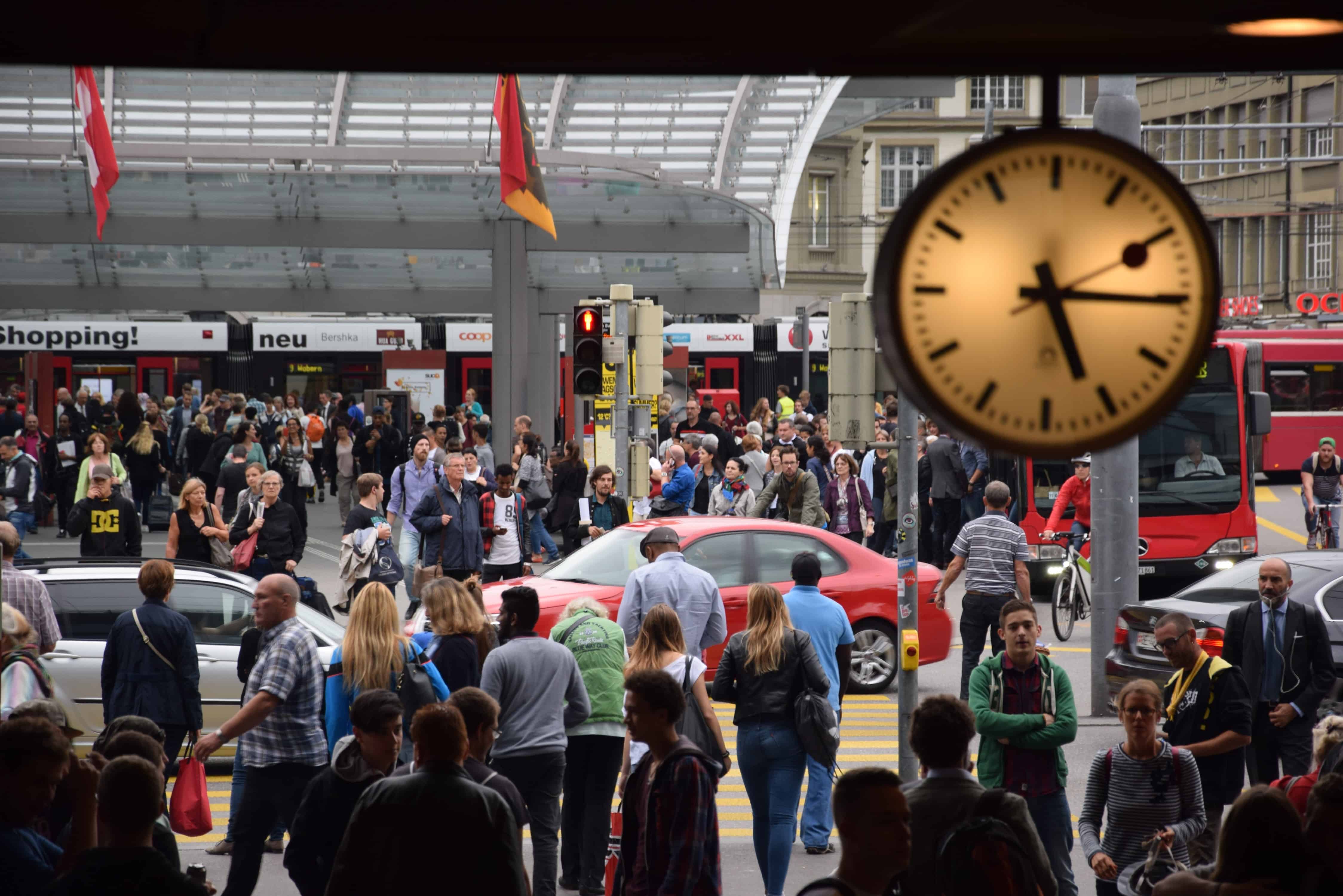 a crowded station