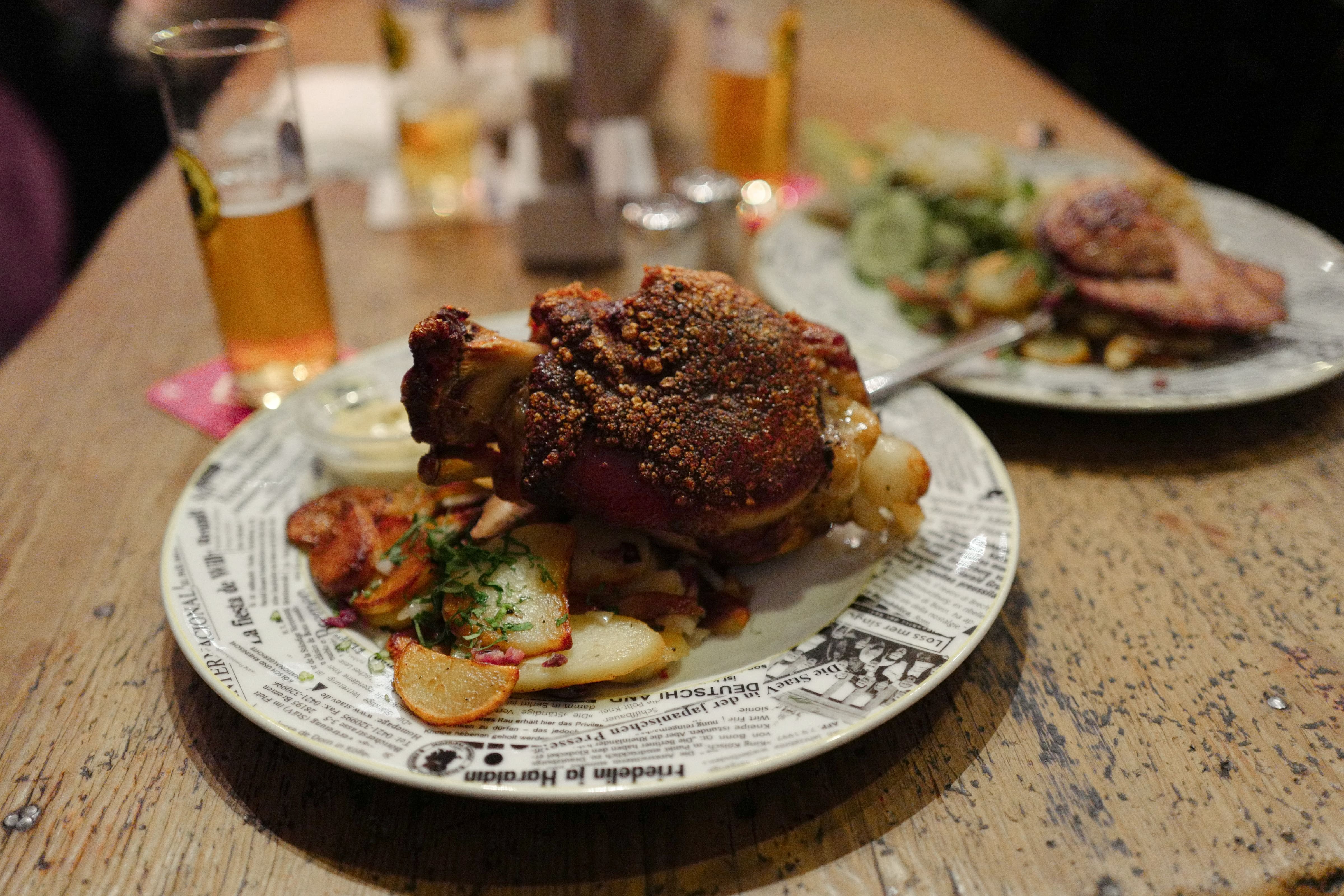 various food on two plates