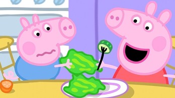 George Does Not Like to Eat Vegetables - Peppa Pig